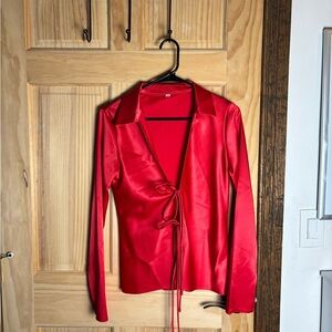 Elegant Red Women's Jacket